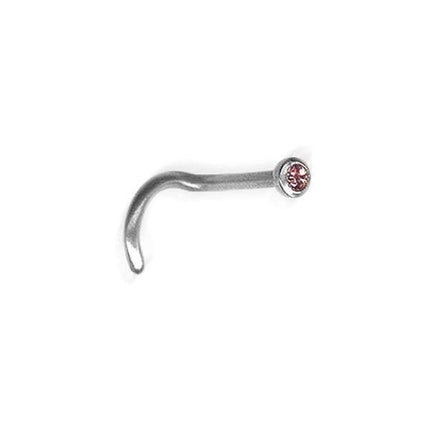 Steel Basicline Jewelled Sparkle Nose Stud
