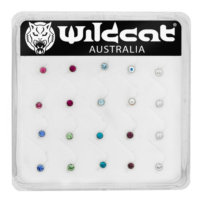 Steel Basicline Jewelled Basic Nose Stud Unit