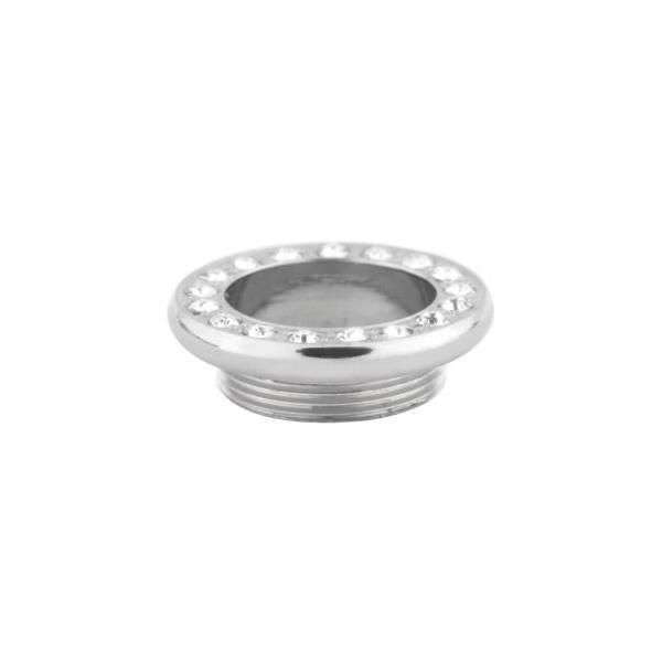 Steel Basicline Jewelled Fronts for Internally Threaded Flesh Tunnels