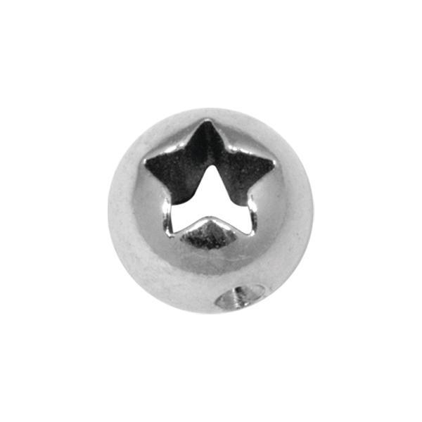 Steel Basicline Laser Cutout Star Clip in Ball