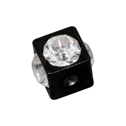 Steel Blackline Jewelled Clip in Cube