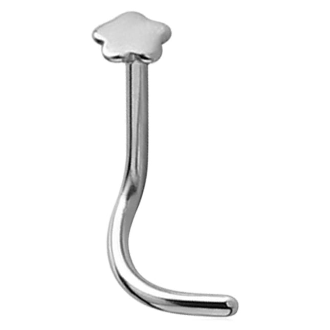 Steel Basicline Flower Nose Stud