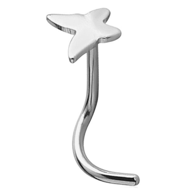 Steel Basicline Butterfly Nose Stud
