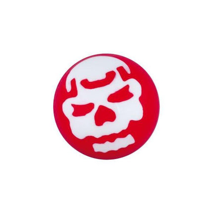 Acrylic White Skull Threaded Ball