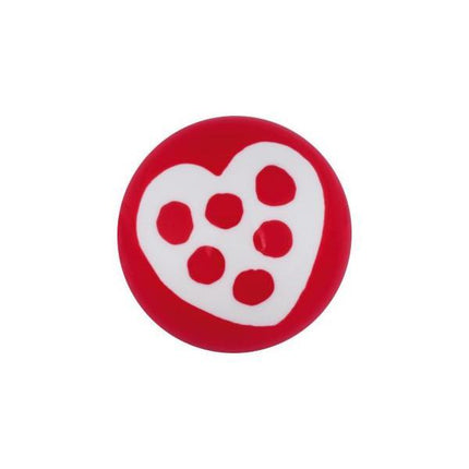 Acrylic White Heart Threaded Ball