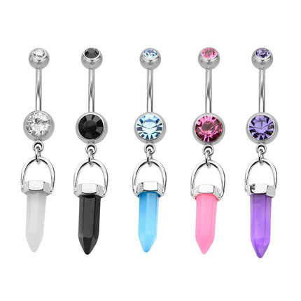Jewelled Crystal Dangle Navel