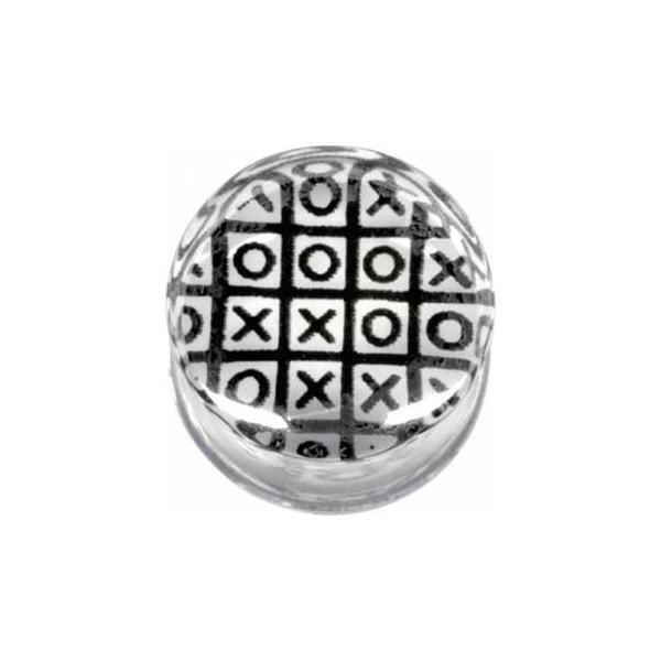 PMMA Silhouette Plug Noughts and Crosses