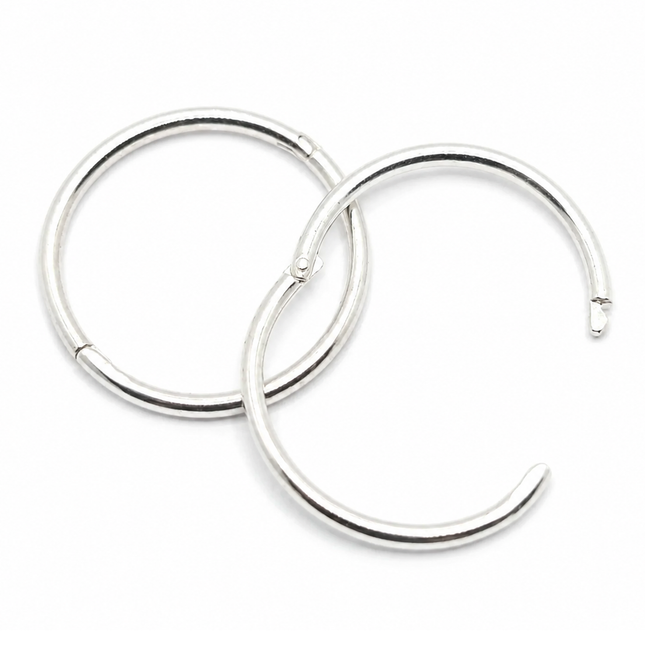 Elstern 1/2 Smooth Hinged Hoop White Stainless