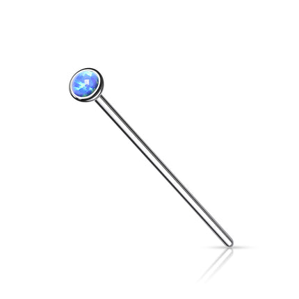 Titanium Opal Ball Top Nose Stud