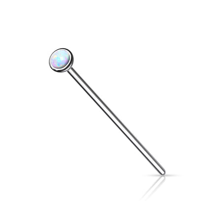 Titanium Opal Ball Top Nose Stud