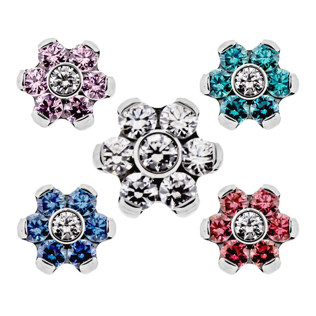 Titanium Internally Threaded Flower