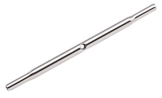 Titanium Internally Threaded Straight Barbell Stem with Internal 1.2mm Threaded Center Hole