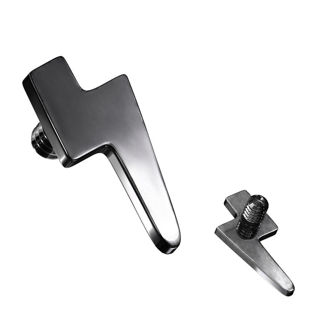 Implant Grade Titanium Internally Threaded Flat Lighening Bolt