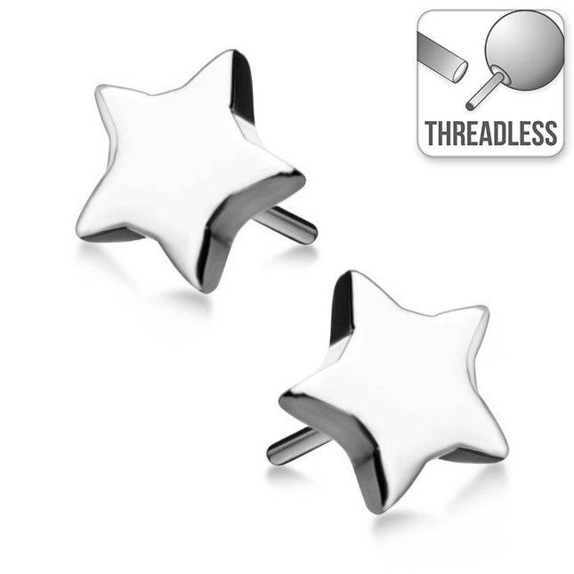 Invictus Threadless Titanium Flat Star Attachment