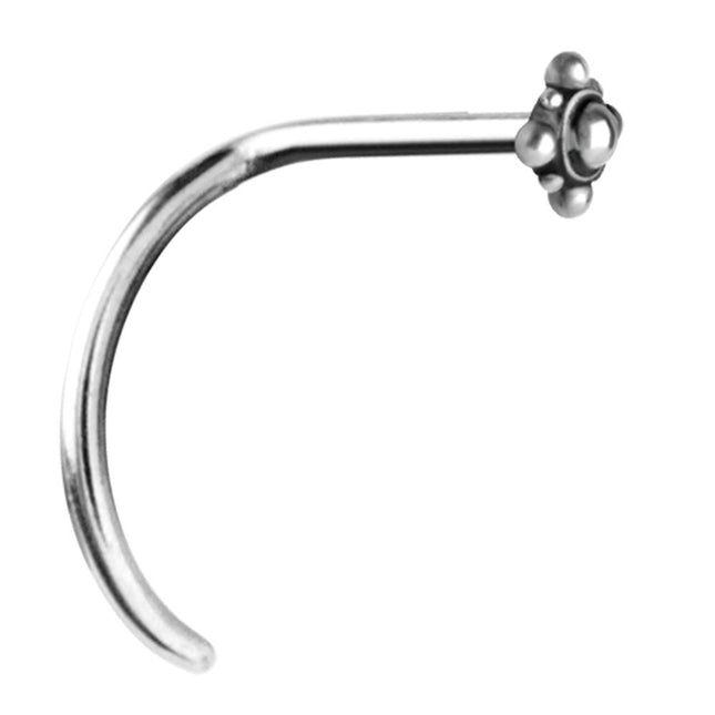 Steel Cast Tribal Nose Stud 06