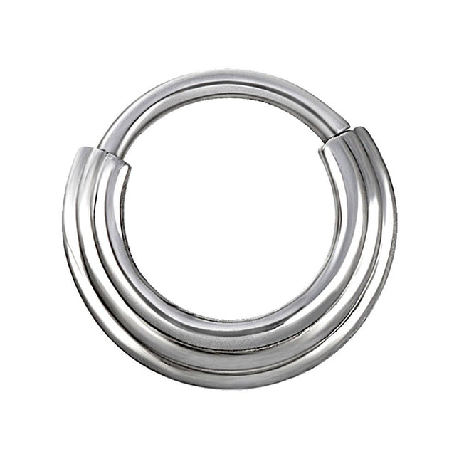 Titanium Stacked Ring Hinged Segment Clicker
