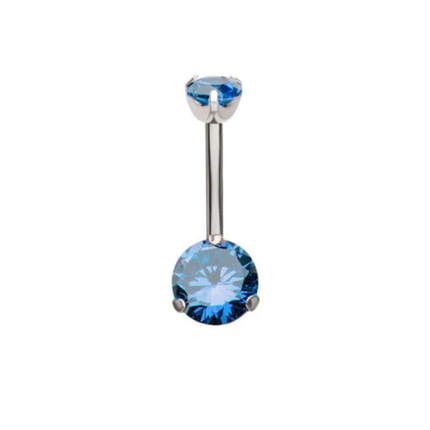 Invictus Internally Threaded Titanium Prong Set Navel
