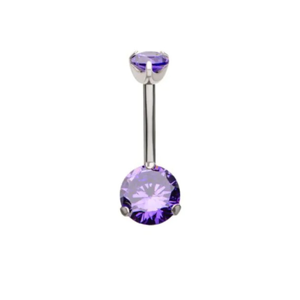 Invictus Internally Threaded Titanium Prong Set Navel