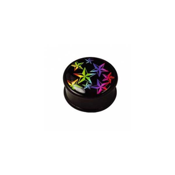 Ikon Plug Rainbow Five Pointed Stars