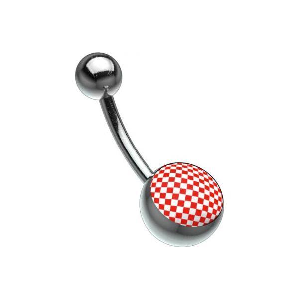 Titanium Highline Picturebell Chessboard Red/White