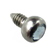 Titanium Jewelled Ball for Internally Threaded Jewellery