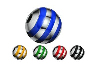 Titanium Highline ART Tech More Striped Threaded Balls