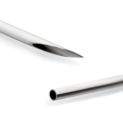 Invictus Tri-Beveled Ultra-Sharp Tips Uncoated Piercing Curved Needles (50 needles per box)