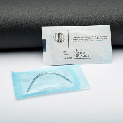Invictus Tri-Beveled Ultra-Sharp Tips Uncoated Piercing Curved Needles (50 needles per box)
