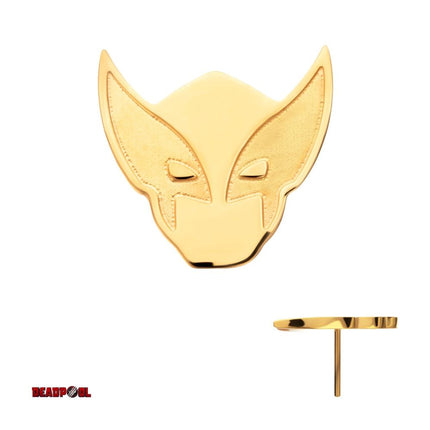 Invictus 24Kt Gold PVD Titanium Marvel Wolverine Threadless Top