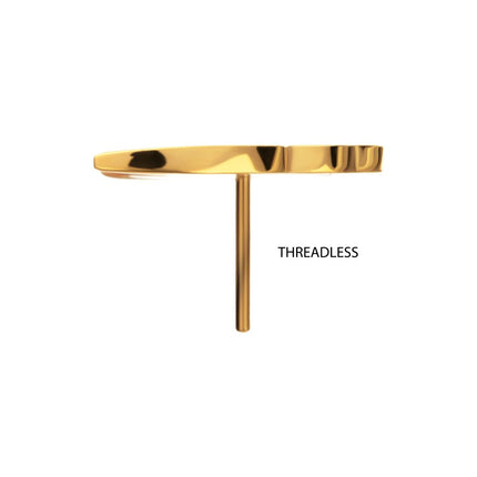 Invictus 24Kt Gold PVD Titanium Marvel Wolverine Threadless Top