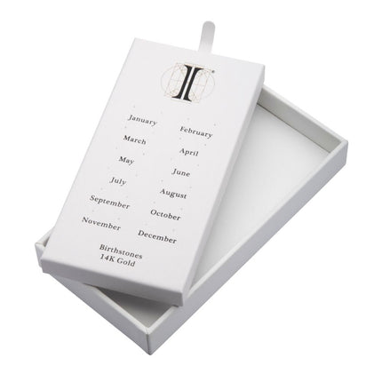 Invictus 24 Hole White Leatherette Pad for 14Kt Gold Birthstone Tops