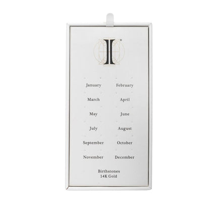 Invictus 24 Hole White Leatherette Pad for 14Kt Gold Birthstone Tops
