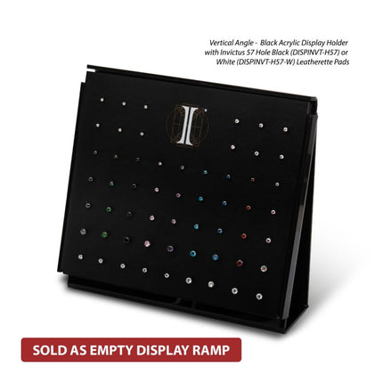 Invictus Black Acrylic Display Ramp Only (for Invictus Black Flat Display and 57-Hole Leatherette Pads)