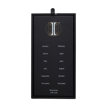 Invictus 24 Hole Black Leatherette Pad for 14Kt Gold Birthstone Tops