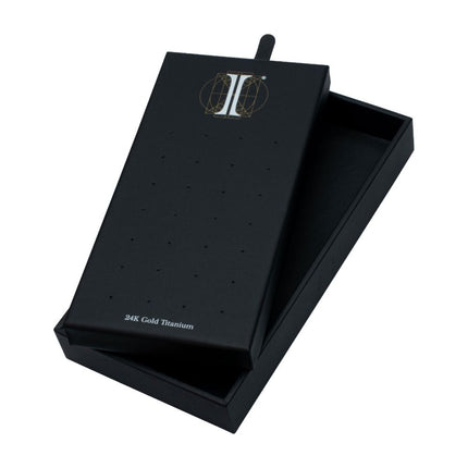 Invictus 28 Hole Black Leatherette Pad for 24Kt Gold PVD Titanium Tops