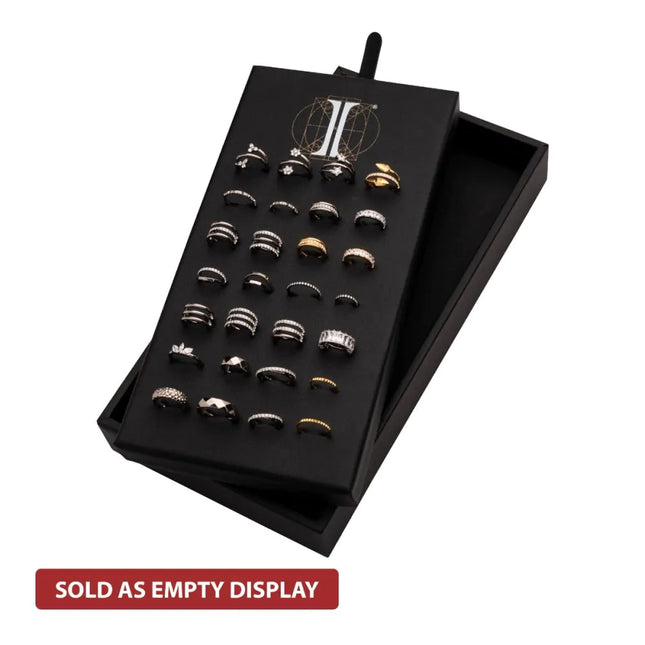 Invictus 28 Hole Black Empty Leatherette Pad for Titanium Hinged Segment Clickers