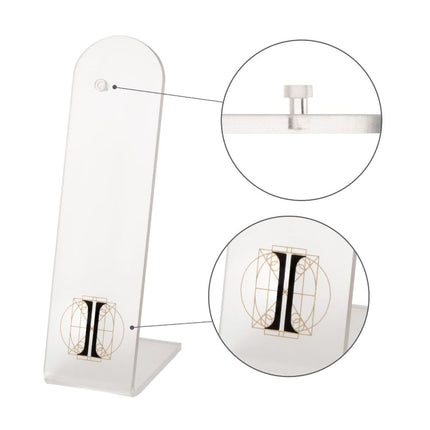 Invictus Rounded Top L-Bend Acrylic with Hole for Right Ear Display