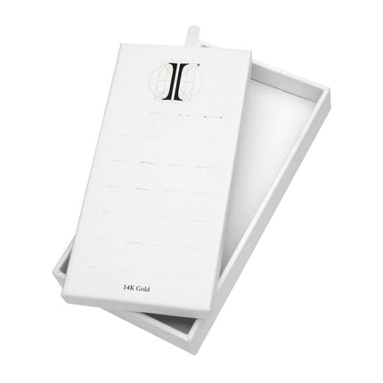 Invictus 28 Hole White Leatherette Pad for 14Kt Gold Hinged Segment Clickers