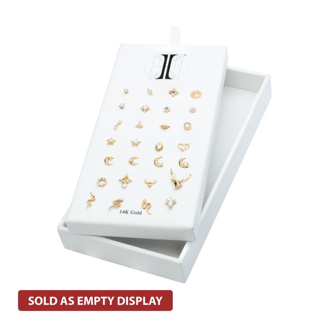 Invictus 28 Hole White Leatherette Pad for 14Kt Gold Tops