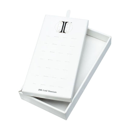Invictus 28 Hole White Leatherette Pad for 24Kt Gold PVD Titanium Hinged Segment Clickers
