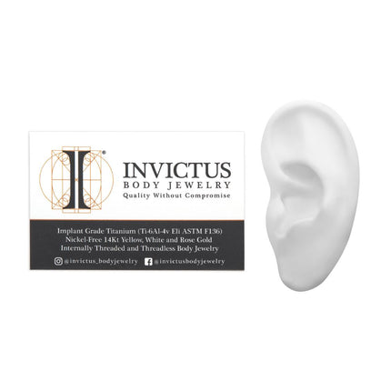 Invictus White Silicone Left Ear Display