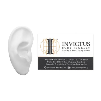 Invictus White Silicone Right Ear Display