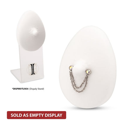 Invictus White Silicone Nipple Display