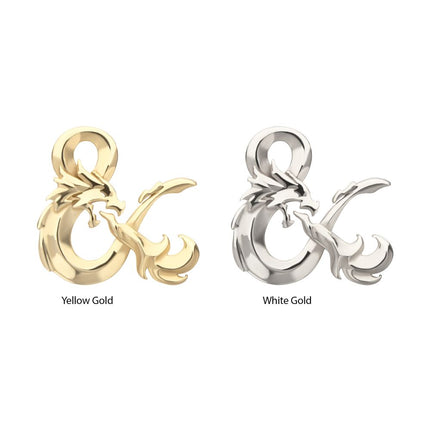 Invictus 14Kt Gold Dungeons & Dragons 3D Ampersand Logo Threadless Top