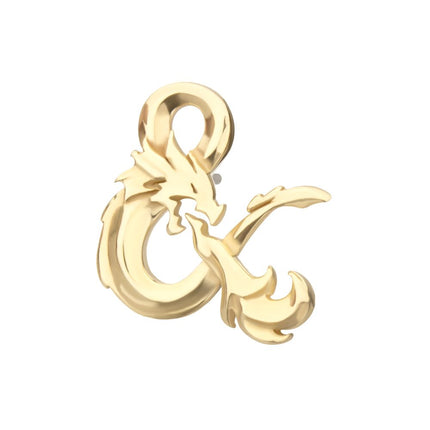Invictus 14Kt Gold Dungeons & Dragons 3D Ampersand Logo Threadless Top