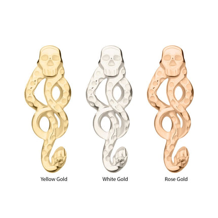 Invictus 14Kt Gold Harry Potter Dark Mark Symbol Threadless Top