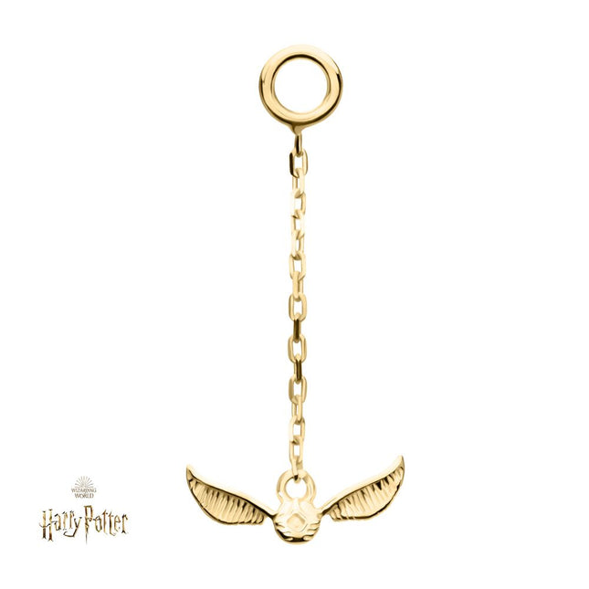 Invictus 14Kt Gold Harry Potter Golden Snitch Dangle Charm