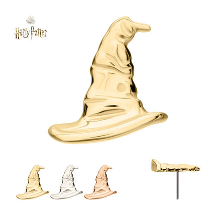 Invictus 14Kt Gold Harry Potter Sorting Hat Threadless Top