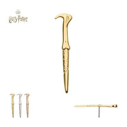Invictus 14Kt Gold Harry Potter Lord Voldemort Wand Threadless Top