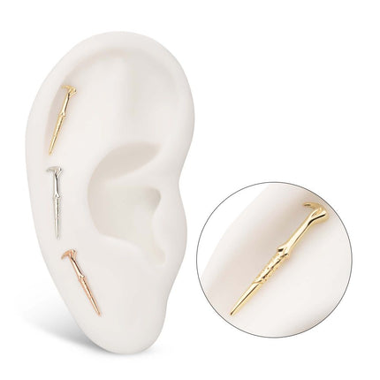 Invictus 14Kt Gold Harry Potter Lord Voldemort Wand Threadless Top